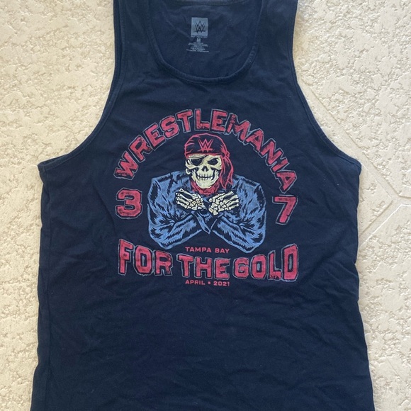 Wrestlemania 37 Authentic Black Tank size Medium - Picture 1 of 4